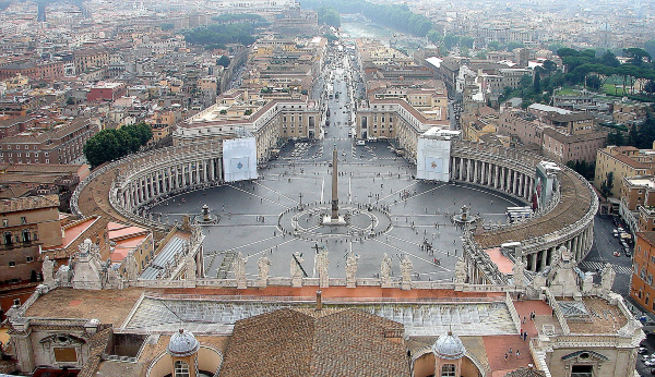 St. Peter's Square from above