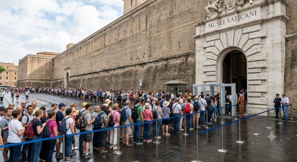 Line at the Vatican Museums