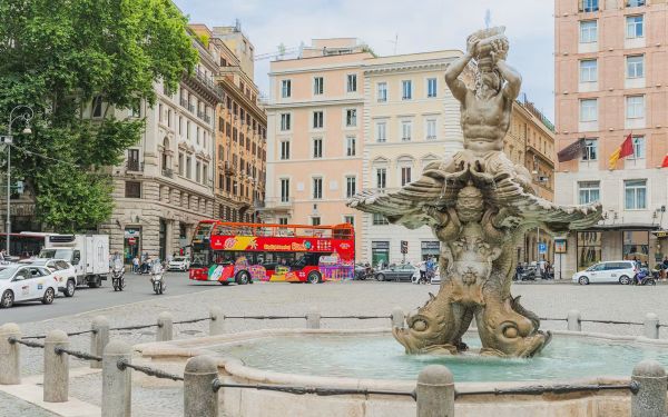 City Sightseeing stop at Termini station
