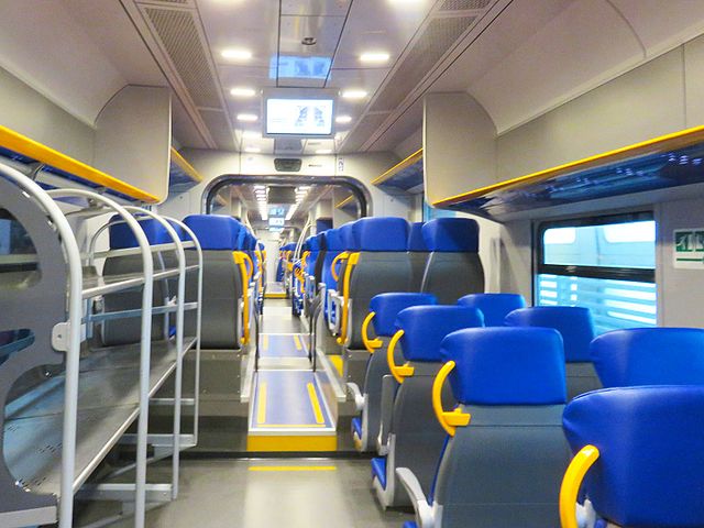 Leonardo Express Rome – train compartment