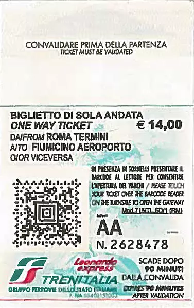 Leonardo Express Rome Ticket